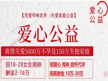 平山捐卵助孕生子 爱心志愿者招募